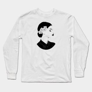 a lady Long Sleeve T-Shirt